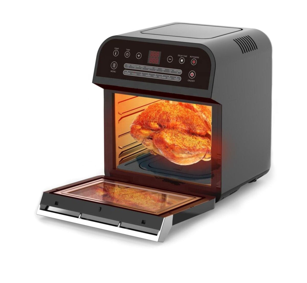 Vogatronix ve 160 air fryer oven 4 مینی فر وگاترونیکس ve-160 یکی از برند های مطرح  هستند. از جمله مدل های این مینی فر ها میتوان به مینی فر وگاترونیکس 12 لیتری vogatronix یکی از جدیدترین مینی فر های بازار ،اشاره کرد مینی فر وگاترونیکس ve-160