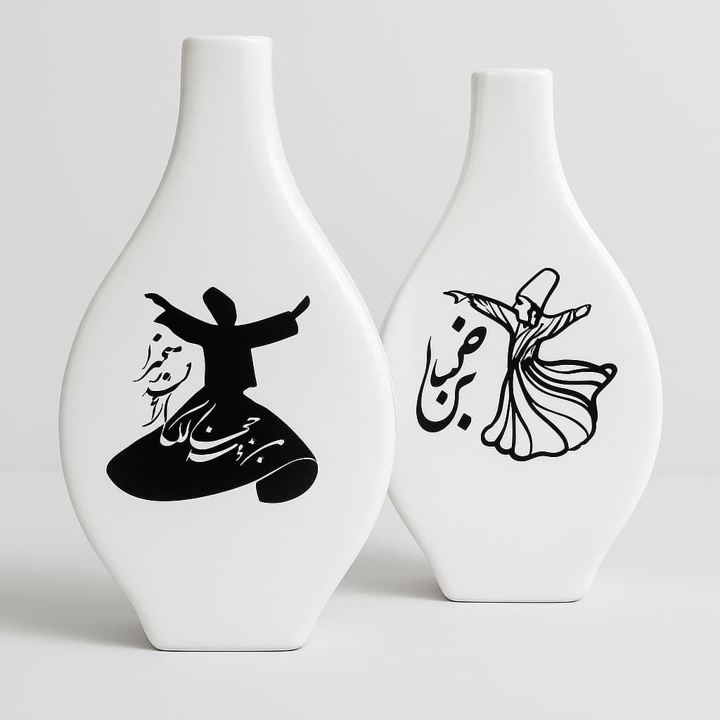 ست دو عددی گلدان تزئینی